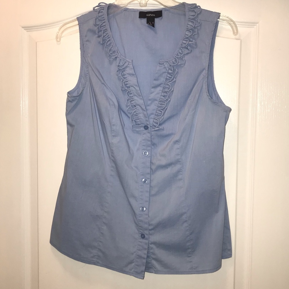 Alfani Ladies Sleeveless Top Blue Size 6
